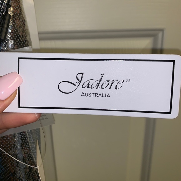 Silver sequin gown *NWT* ! - Picture 3 of 3